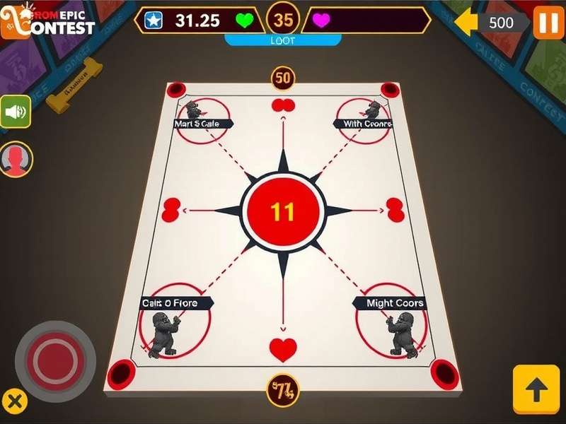 Carrom Epic Contest Tournament Scene